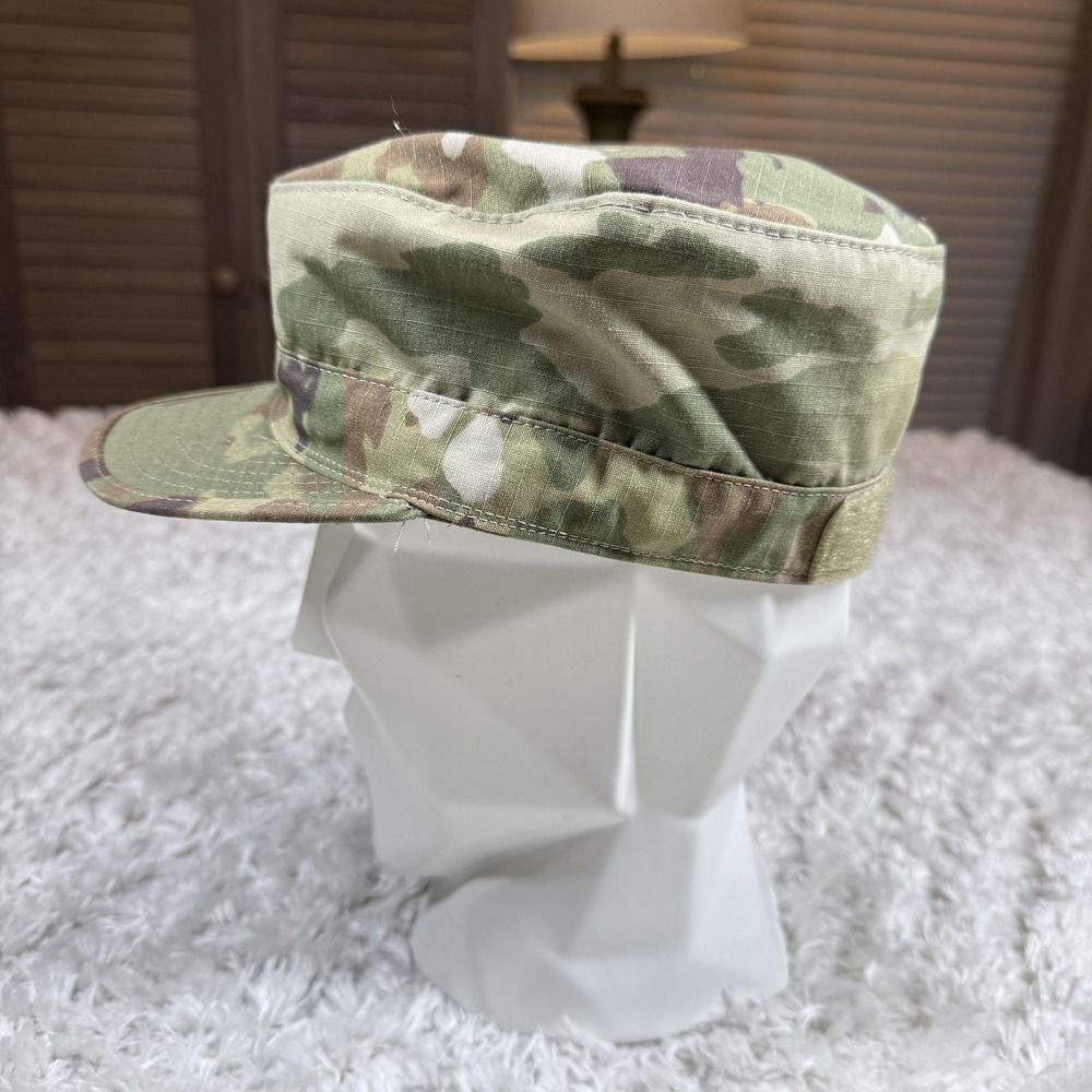 US Army Hat Cap Fitted Mens 7 1/8 Camo OCP Patrol Cap Scorpion W2 Military USGI - Picture 3 of 12